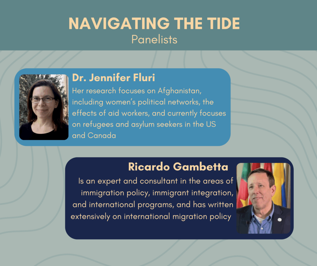 Additional pictures and bios for panelists: 

Dr. Jennifer Fluri
Professor and Chair of the Department of Geography, University of Boulder

Ricardo E. Gambetta
Manager of International and Immigrant Affairs, City of Aurora